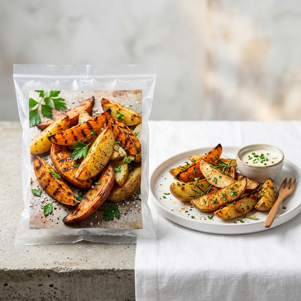 Grilled Sweet & Regular Potatoes