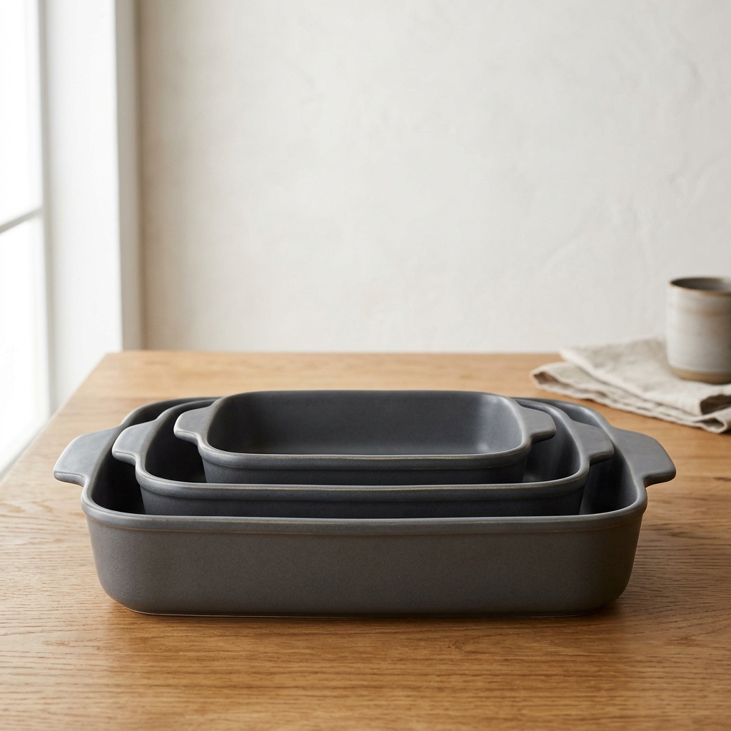 Matte Ceramic Baking Dish Set